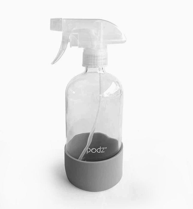 Podz Cleaning Glass Spray Bottle with Silicon Protector (500ml)