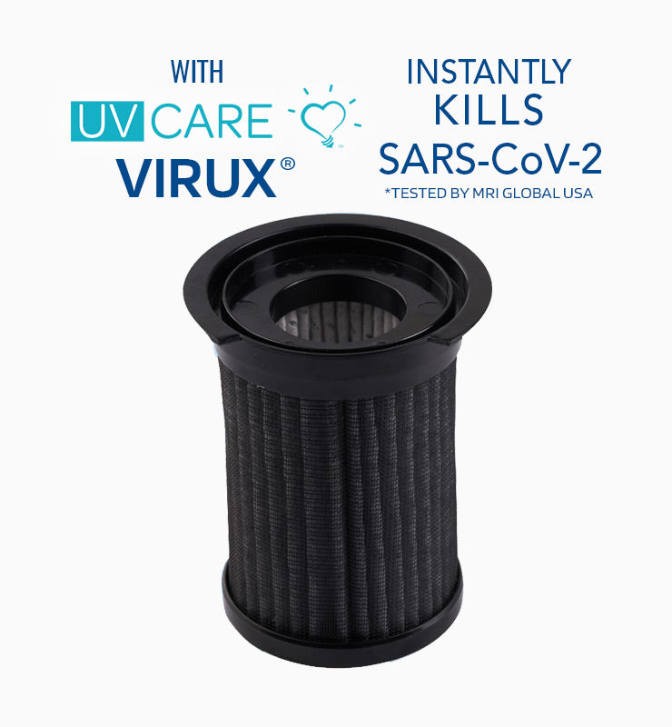 Filter Replacement for the UV Care Portable Air Purifier w/ Medical Grade H13 HEPA Filter & ViruX Patented Technology (Instantly Kills SARS-CoV-2)