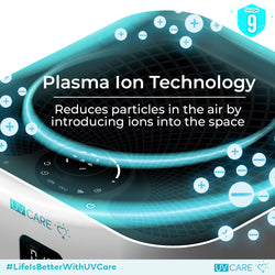 UV Care Super Plasma Air Pro w/ Medical Grade H14 HEPA Filter & ViruX Patented Technology (Instantly Kills SARS-CoV-2)