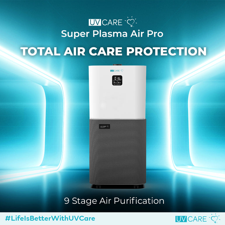 UV Care Super Plasma Air Pro w/ Medical Grade H14 HEPA Filter & ViruX Patented Technology (Instantly Kills SARS-CoV-2)