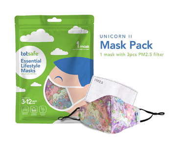 Totsafe Lifestyle Mask: Unicorn 2 w/ 3 Filters