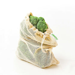 Zippies Cotton Mesh Produce Bags: Large - Pack of 5