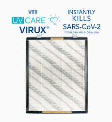 Biodegradable Replacement Filter w/ Medical Grade H13 HEPA Filter & ViruX Patented Technology for the UV Care Clean Air Purifier 6 Stage (Instantly Kills SARS-CoV-2)