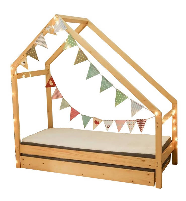 Lukka Kids House Bed Frame by Hamlet Kids Room: Fits 90x190cm Single Mattress