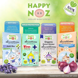 Happy Noz Organic Onion Sticker with Anti-Bac