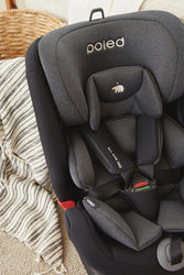 Poled All Age 360 Car Seat (Satin Silver)