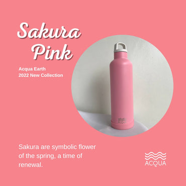 Acqua Earth Bottle in Sakura Pink (1L)