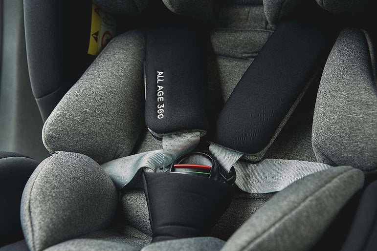 Poled All Age 360 Car Seat (Satin Silver)