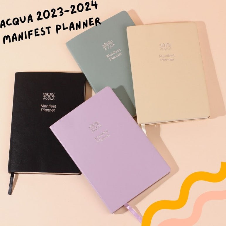 Acqua Manifest Planner in Charcoal Black