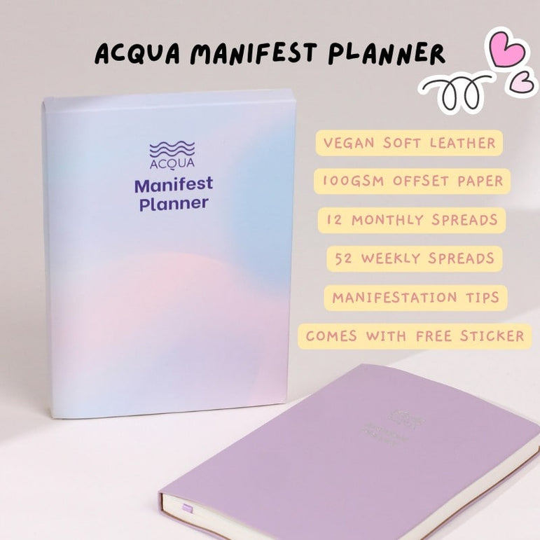 Acqua Manifest Planner in Charcoal Black