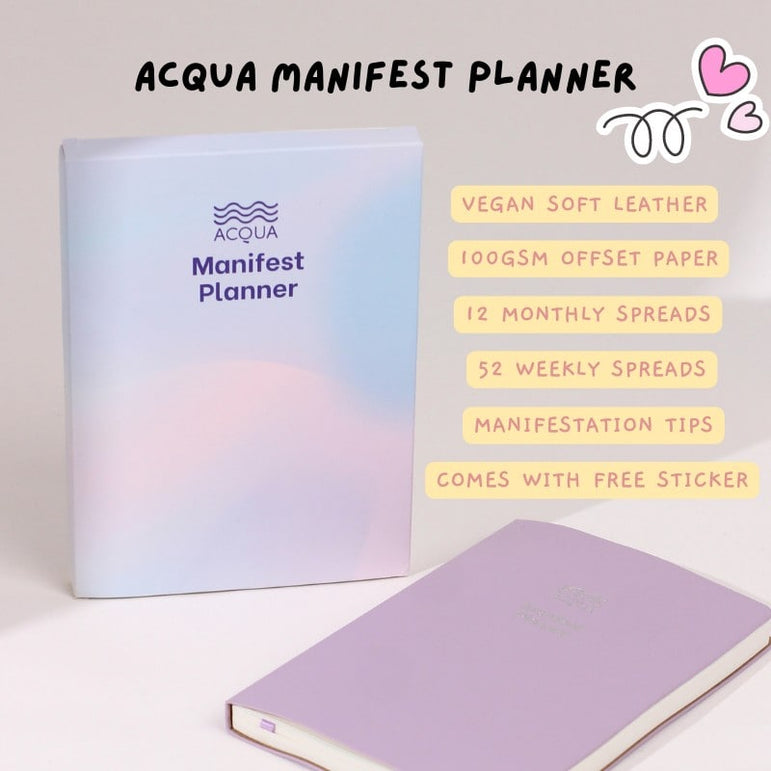 Acqua Manifest Planner in Lush Lilac